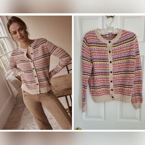 Boden Edie Faire Isle Cardigan